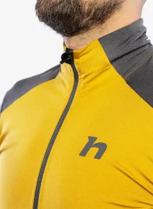 Mikina na zips Hannah Enge - harvest gold/asphalt melange