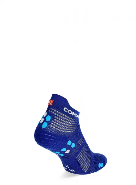 Ponožky Compressport Pro Racing Socks v4.0 Run Low - sodalite/fluo blue