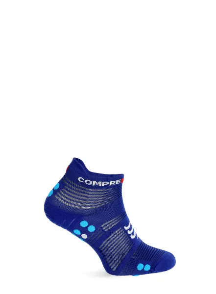 Ponožky Compressport Pro Racing Socks v4.0 Run Low - sodalite/fluo blue