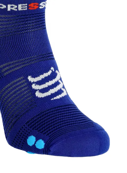 Ponožky Compressport Pro Racing Socks v4.0 Run Low - sodalite/fluo blue