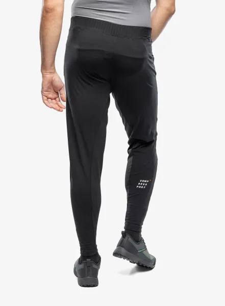 Nohavice Compressport Seamless Pants - black melange