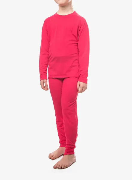 Termo pradlo detske Sensor Merino Air Set Tee LS + Underpants - magenta