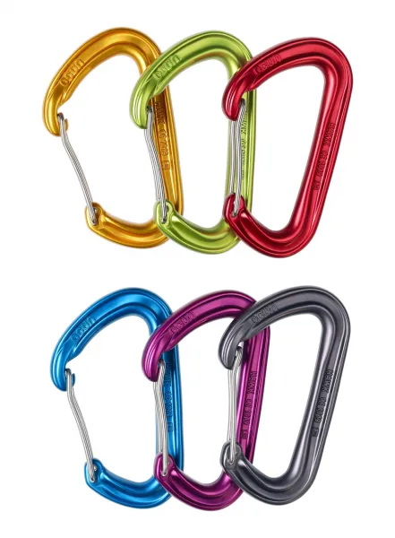 Súprava karabín Ocun Hawk Wire 6-pack - red/blue/green