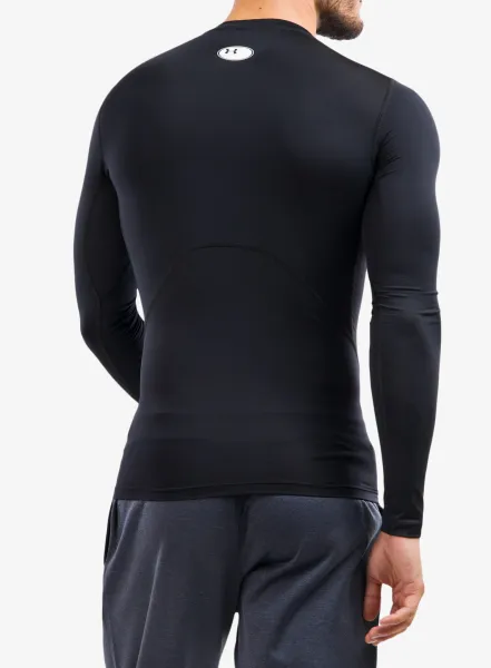 Mikina Under Armour HG Armour Comp LS - black/white