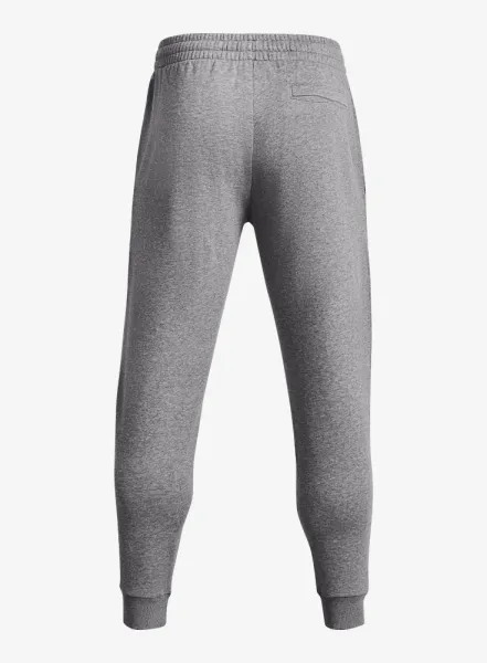 Pánske nohavice Under Armour Rival Fleece Joggers - castlerock light heather/white