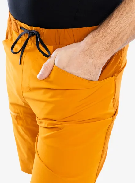 Lezecké kraťasy Haglofs ROC Lite Standart Shorts - desert yellow/golden brown