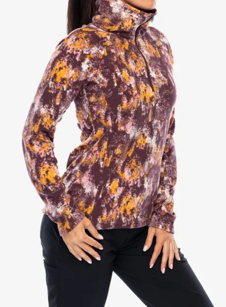 Mikina dámska Columbia Glacial IV Print 1/2 Zip - moonvista timberwild