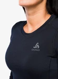 Funkčné tričko dámske Odlo Merino 200 BL Top Crew Neck LS - black