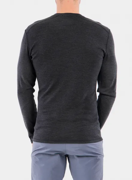 Pánska mikina SmartWool Merino 250 Baselayer Crew Boxed - charcoal heather