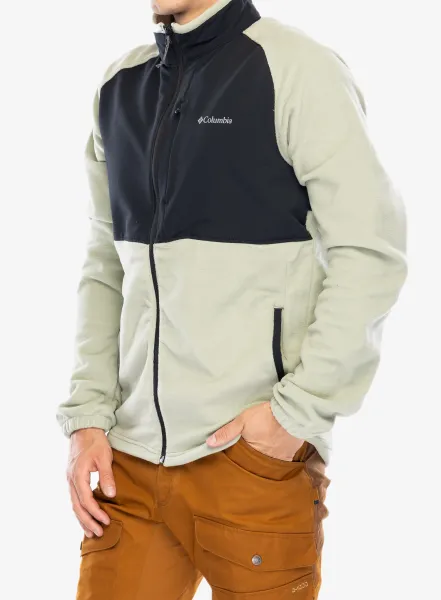 Flísová mikina Columbia Sage Peak Full Zip Fleece - safari/black