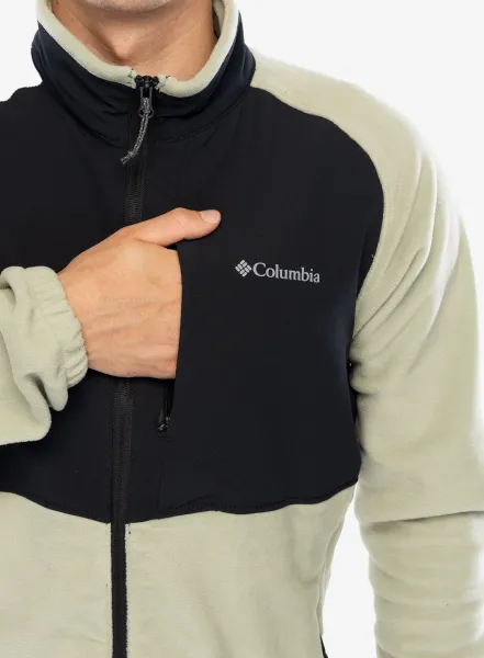 Flísová mikina Columbia Sage Peak Full Zip Fleece - safari/black