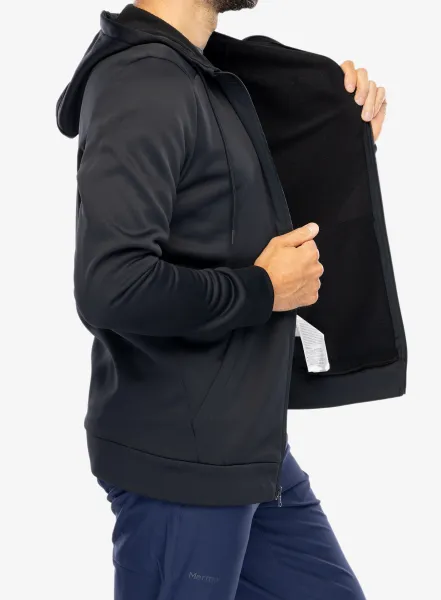Pánska mikina Under Armour Armour Fleece Full Zip Hoodie - black/black