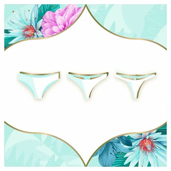 Intímky Discreet Priedušný materiál Multiform Waterlilly