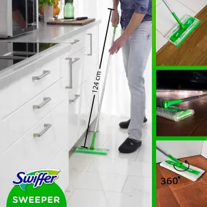 Swiffer Štartovacia Súprava S 1 Mopom, 8 Suchými A 3 Vlhčenými Náhradnými Utierkami Na Podlahu