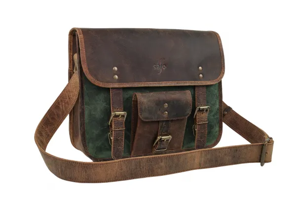 SAJO AŠVINI GREEN crossbody taška