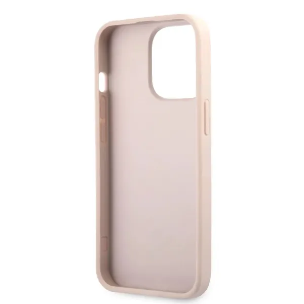 Guess PU Leather 4G Case With Ring Stand For iPhone 13 Mini - Pink
