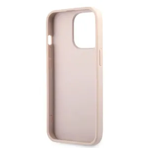 Guess PU Leather 4G Case With Ring Stand For iPhone 13 Mini - Pink