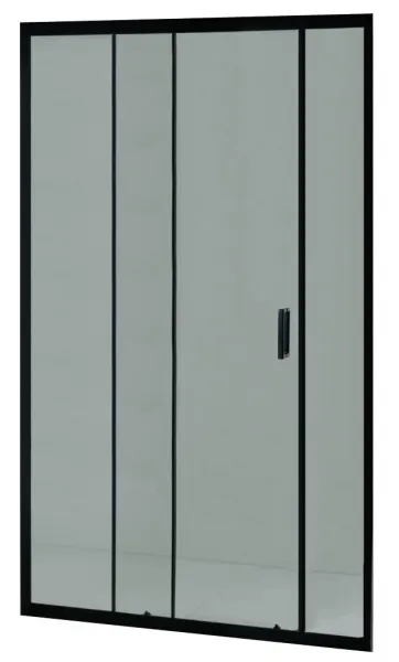 OLSEN SPA - Sprchové dvere do niky TREOS NEW BLACK - FARBA rámu - Čierna matná, Rozmer A - 100, Smer zatvárania - Univerzálne Ľavé / Pravé, Výplň - Číre bezpečnostné sklo - 6 mm OLBTREO100BC