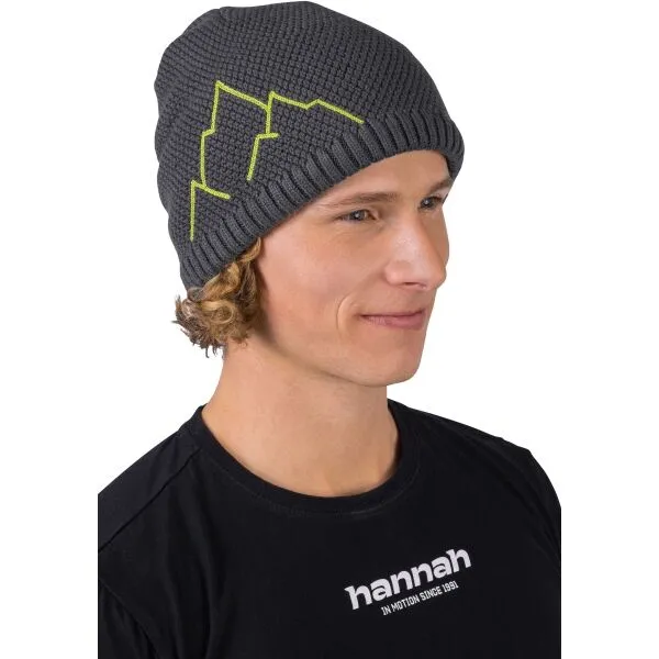 Hannah BRIT Pánska zimná čiapka, tmavo sivá, veľkosť