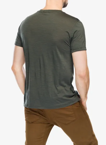 Merino tričko Sensor Merino Air Traveller Tee - olive green