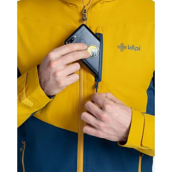 KILPI SONNA Pánska outdoorová bunda, žltá, veľkosť