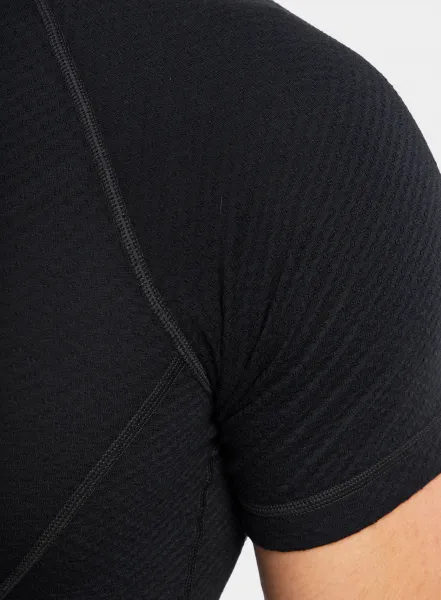Pánske funkčné tričko Sensor Merino DF Tee S/S  - black