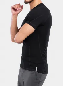 Pánske funkčné tričko Sensor Merino DF Tee S/S  - black