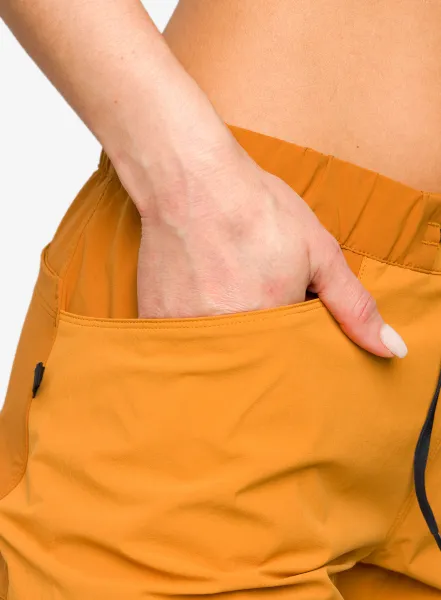 Nohavice na lezenie dámske Haglofs ROC Lite Slim Pant - desert yellow/golden brown