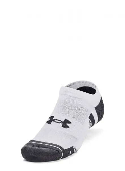 Ponožky Under Armour Performance Cotton No Show 3-Pack - white/white/pitch gray