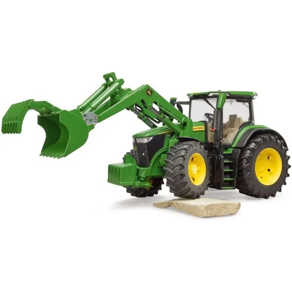 BRUDER - Farmer Traktor John Deere s predným nakladačom