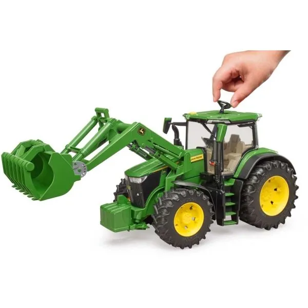BRUDER - Farmer Traktor John Deere s predným nakladačom