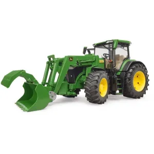 BRUDER - Farmer Traktor John Deere s predným nakladačom