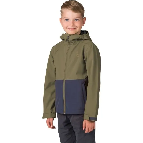 Hannah WAT JR Detská softshellová bunda, khaki, veľkosť