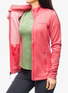 Dámska mikina na zips Columbia Park View Grid Fleece Full Zip - juicy heather