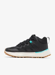 Turistické topánky dámske Columbia Facet 75 Mid Outdry - black/bright aqua
