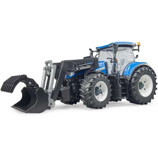 BRUDER NEW HOLLAND Traktor s nakladačom, modrá, veľkosť
