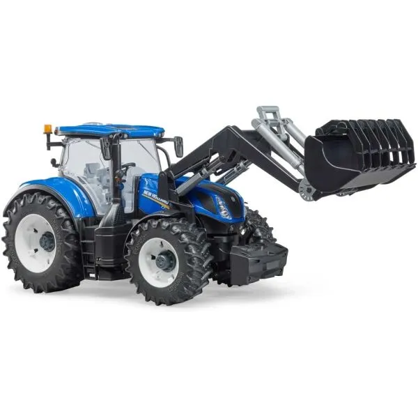 BRUDER NEW HOLLAND Traktor s nakladačom, modrá, veľkosť