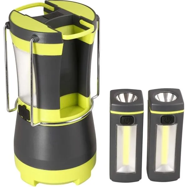 ALPINE PRO LITE Outdoorová baterka, čierna, veľkosť