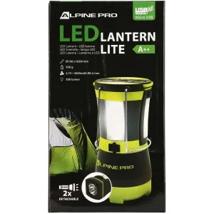 ALPINE PRO LITE Outdoorová baterka, čierna, veľkosť