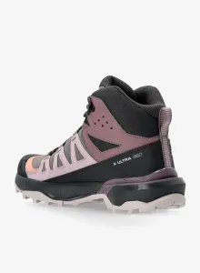 Turistické topánky dámske Salomon X Ultra 360 Mid GTX - plum/phantom/cork