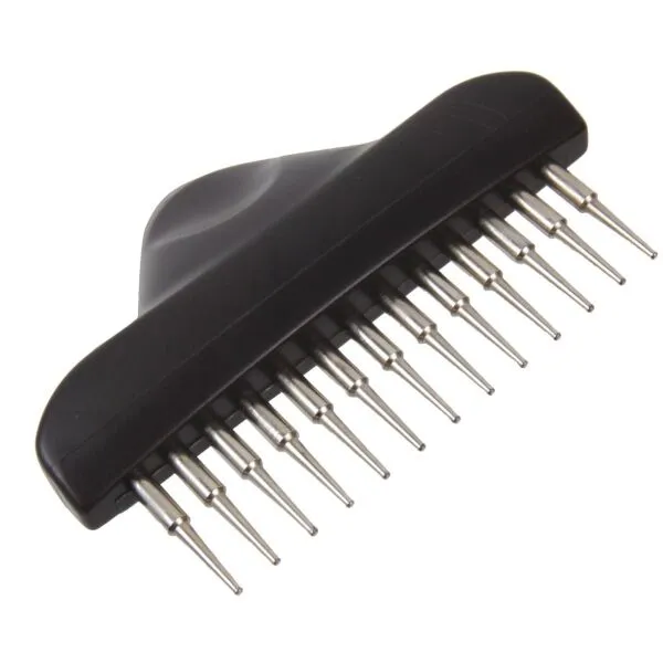 TRIXIE BRUSH Kefka s rotačnými zubami, tmavo sivá, veľkosť