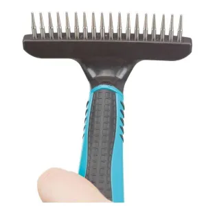 TRIXIE BRUSH Kefka s rotačnými zubami, tmavo sivá, veľkosť