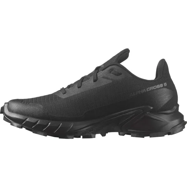 Dámske bežecké topánky Salomon Alphacross 5 - black/black/ebony