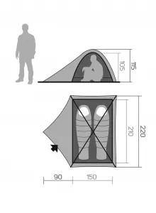 Stan pre dve osoby Hannah Tycoon 2 Cool - high rise