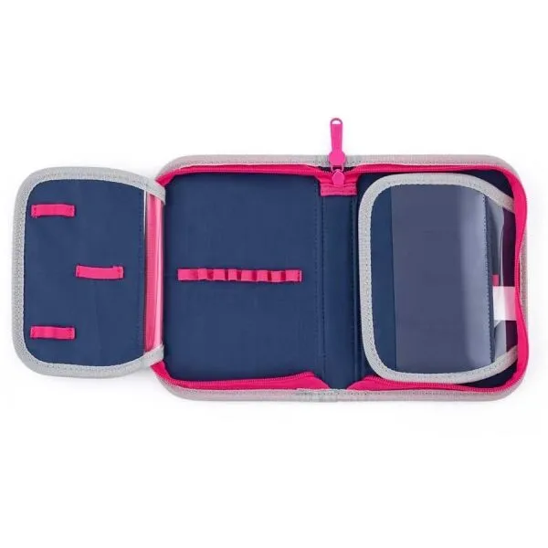 Oxybag UNICORN 1 Školský jednoposchodový peračník, modrá, veľkosť