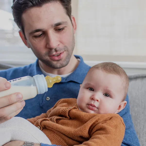 BIBS Fľaša Baby Bottle sklenená 110 ml, Cloud