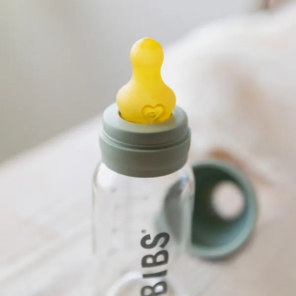 BIBS Fľaša Baby Bottle sklenená 110 ml, Cloud