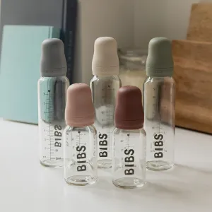 BIBS Fľaša Baby Bottle sklenená 110 ml, Cloud