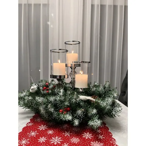 Vianočnýveniecnadveresošiškamiajarabinou45cm
