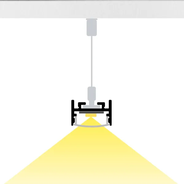 LED lišta povrchová S11 strieborná Dĺžka: 2m, Typ krytky: Bez krytky
